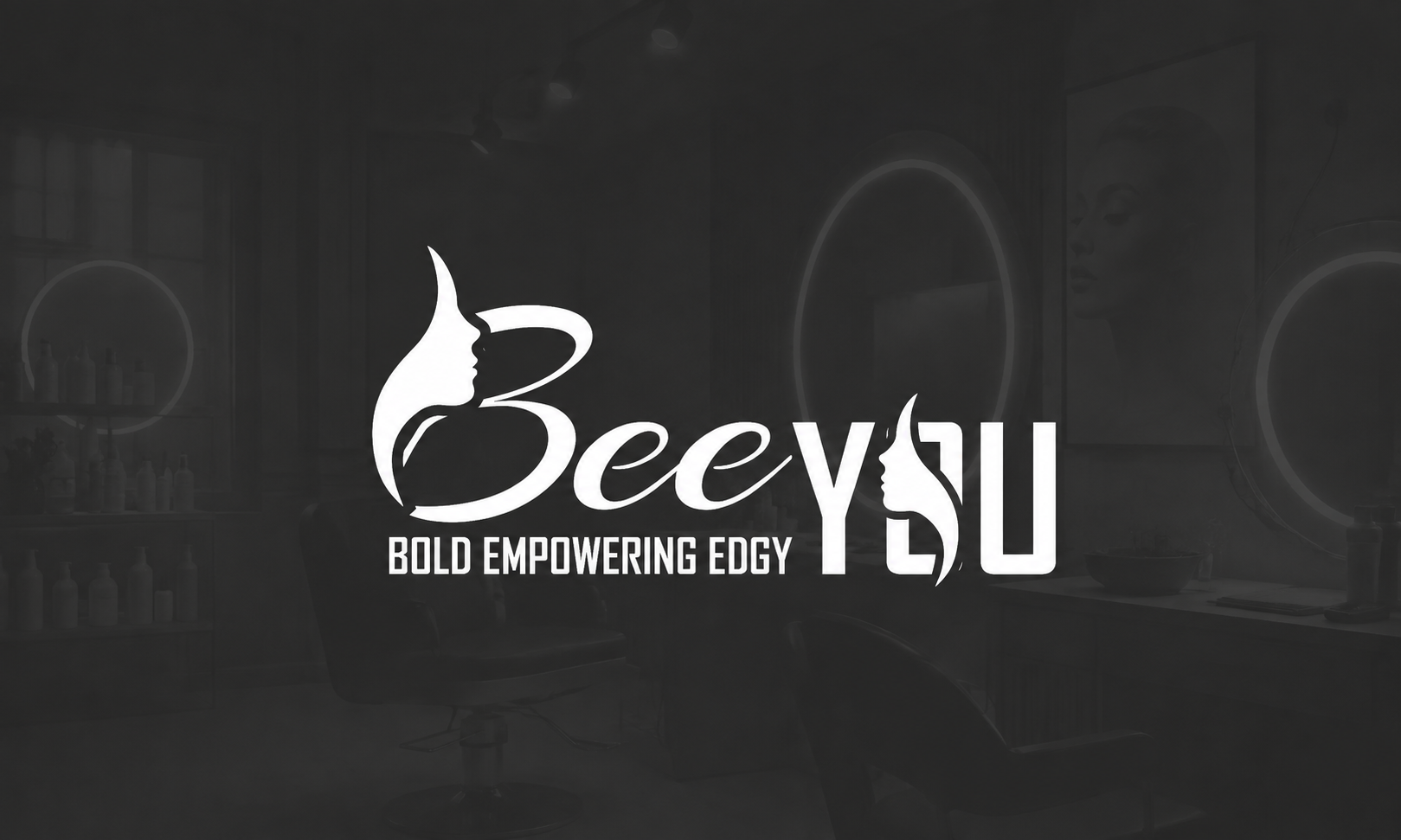 Beeyou Salon logo design