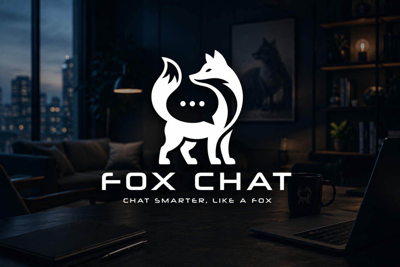 Fox Chat logo design