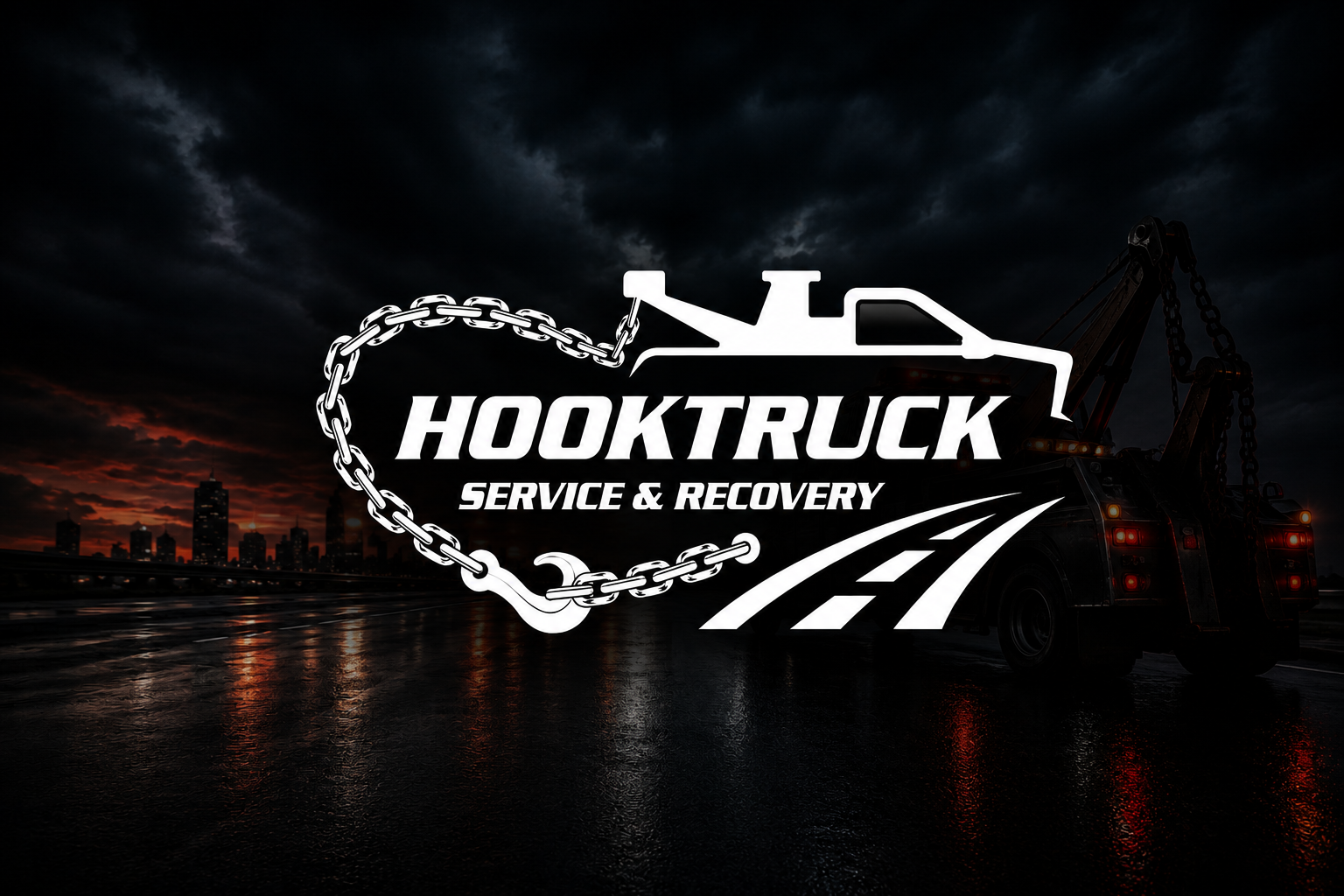 Hooktruck Service logo design
