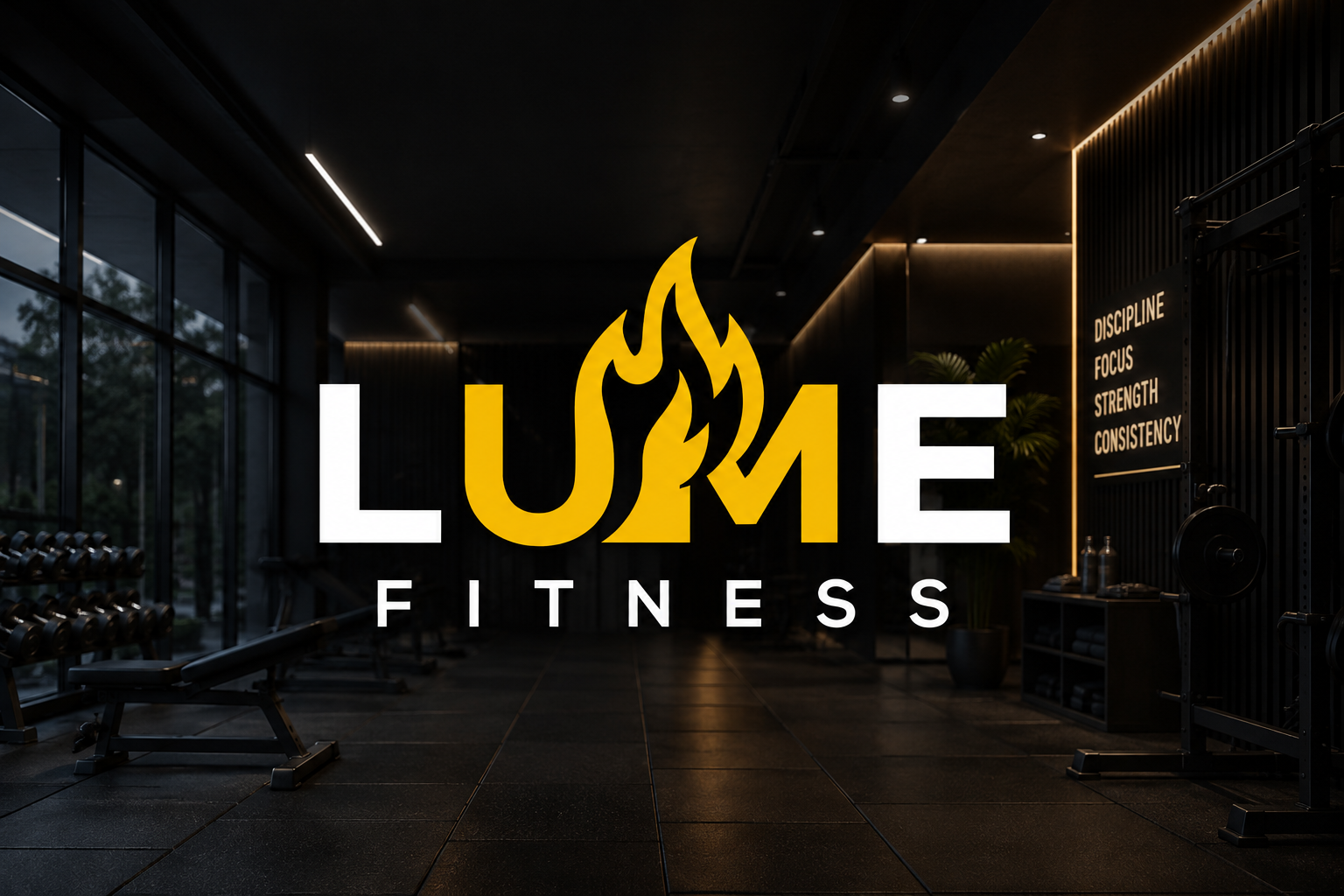 Lume Fitness logo design